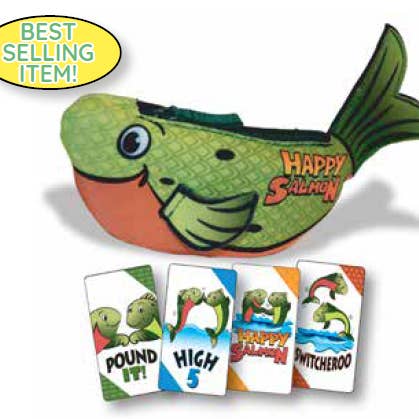 Happy Salmon Green Fish