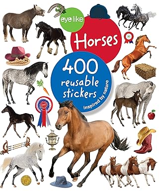 Eyelike Stickers 400 reusable stickers -Horses