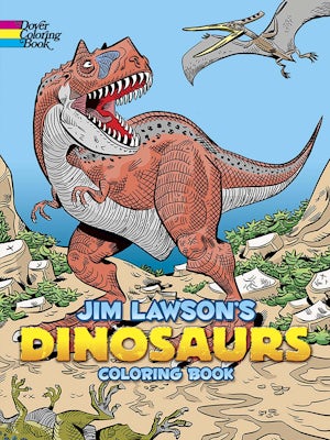 Jim Lawson's Dinosaurs Coloring Book