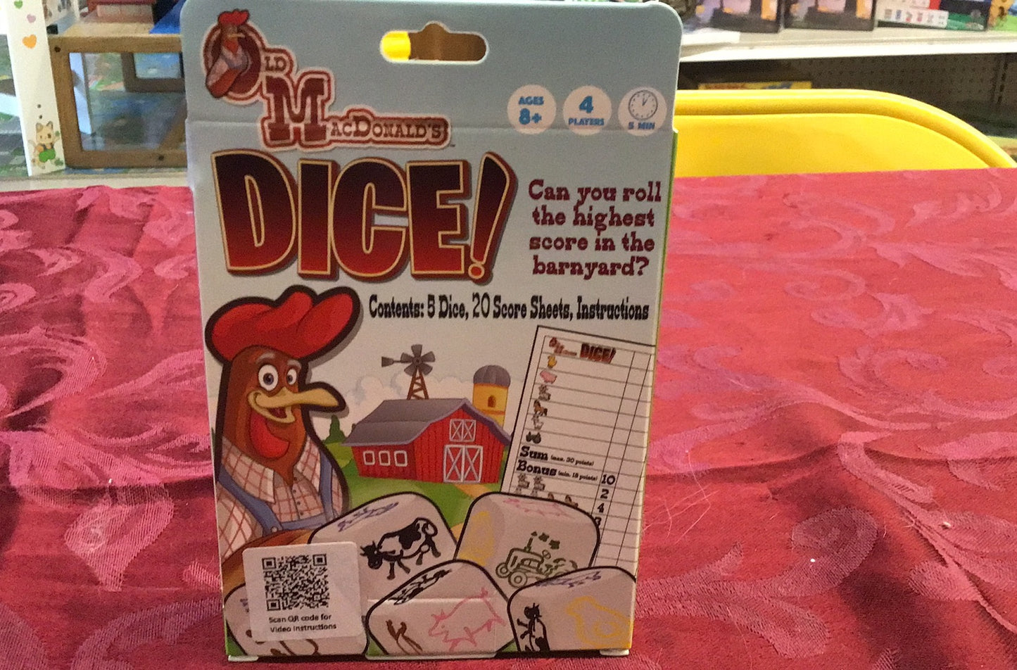 Old Macdonald's Farm Dice