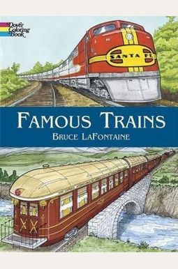 Famous Trains Coloring Book