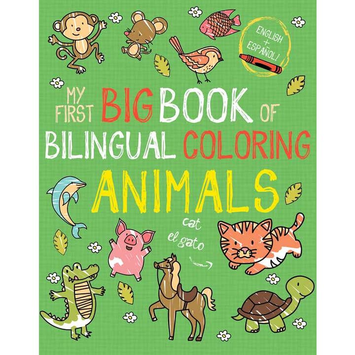 My First Big Book of Bilingual Coloring Animals