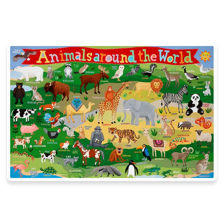 Animals Around the World Placemap