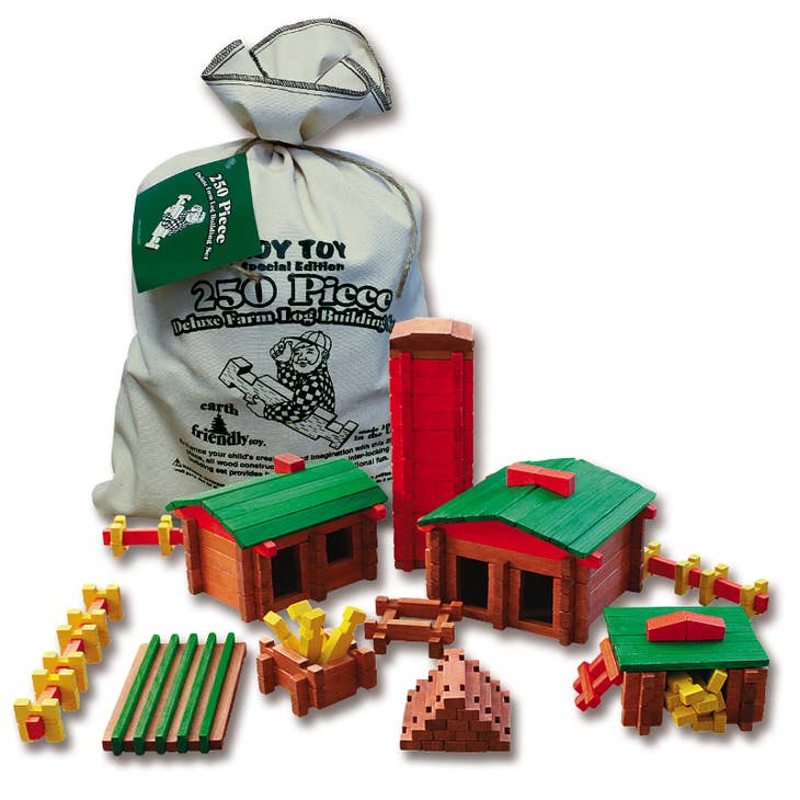 250 Pc Farm Deluxe Building Set