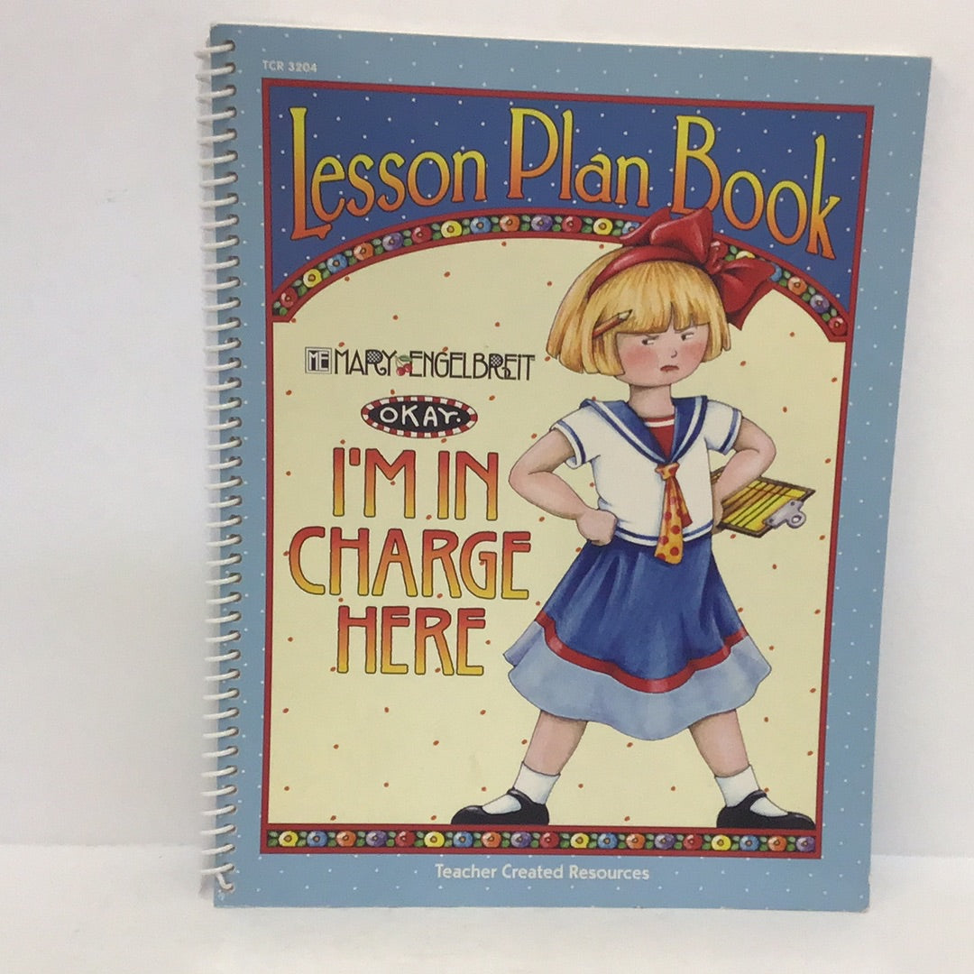 Lesson plan book( okay I’m in charge here)