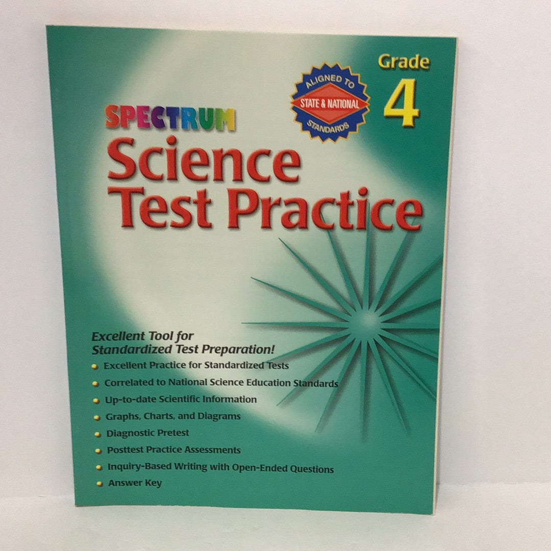 Spectrum science test practice(grade 4)