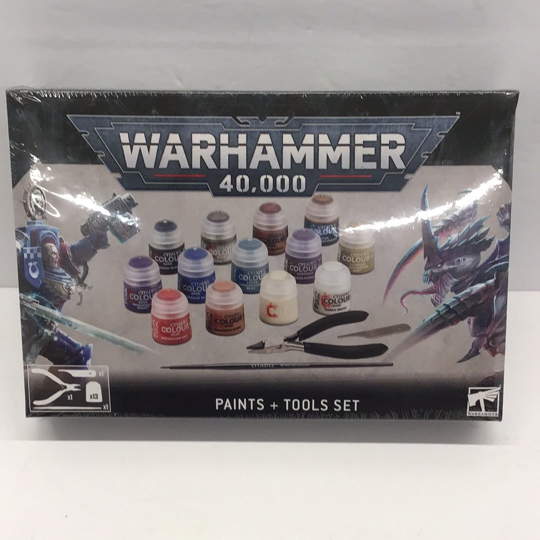  Games Workshop Warhammer 40,000 Paints and Tools Set Box :  Arts, Crafts & Sewing