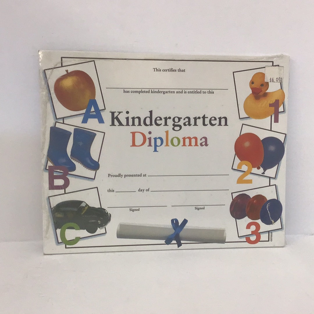 Kindergarten diploma