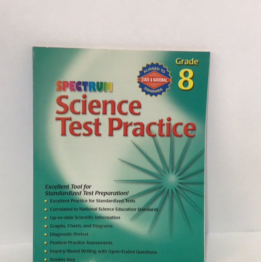 Spectrum science test practice (grade 8)