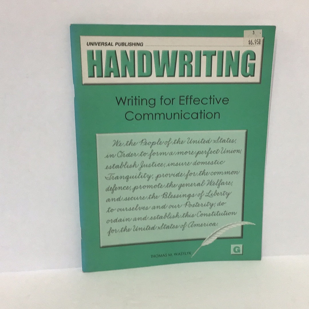 Hand writing(cursive)