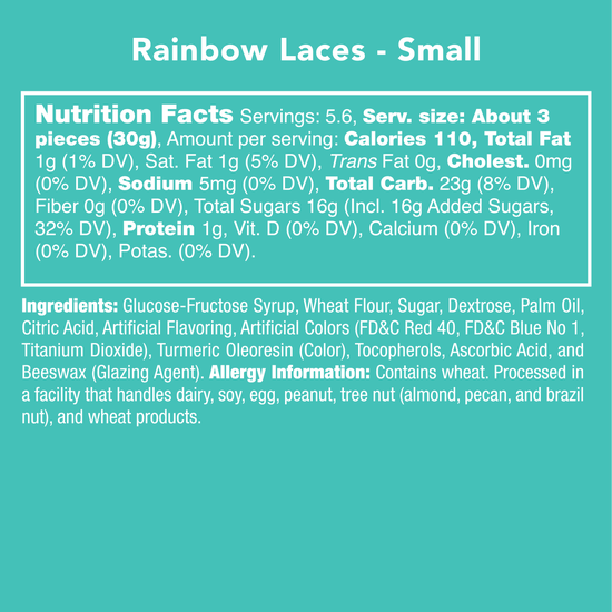 Candy Rainbow Laces - Candy Bag