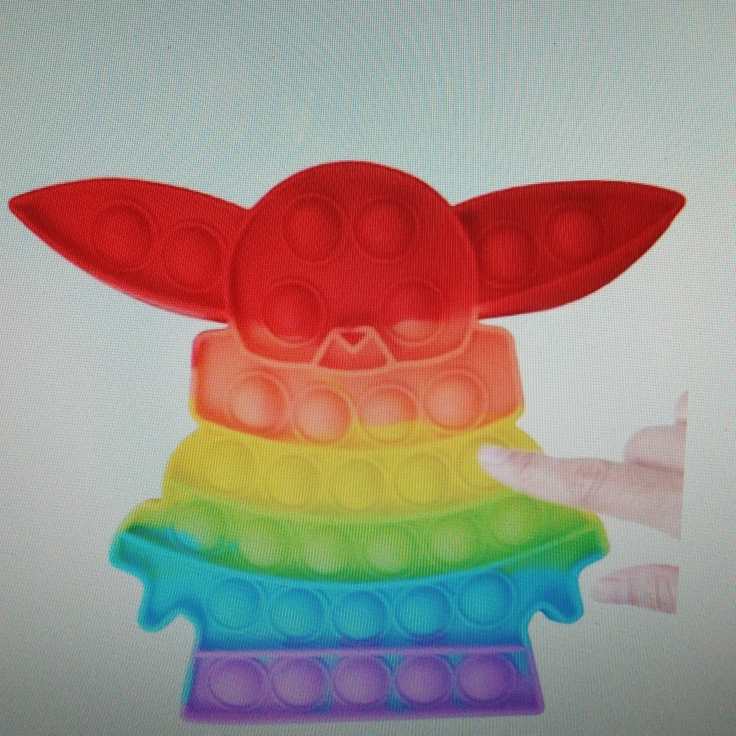 Fidget Poppers - 6" Rainbow Yoda