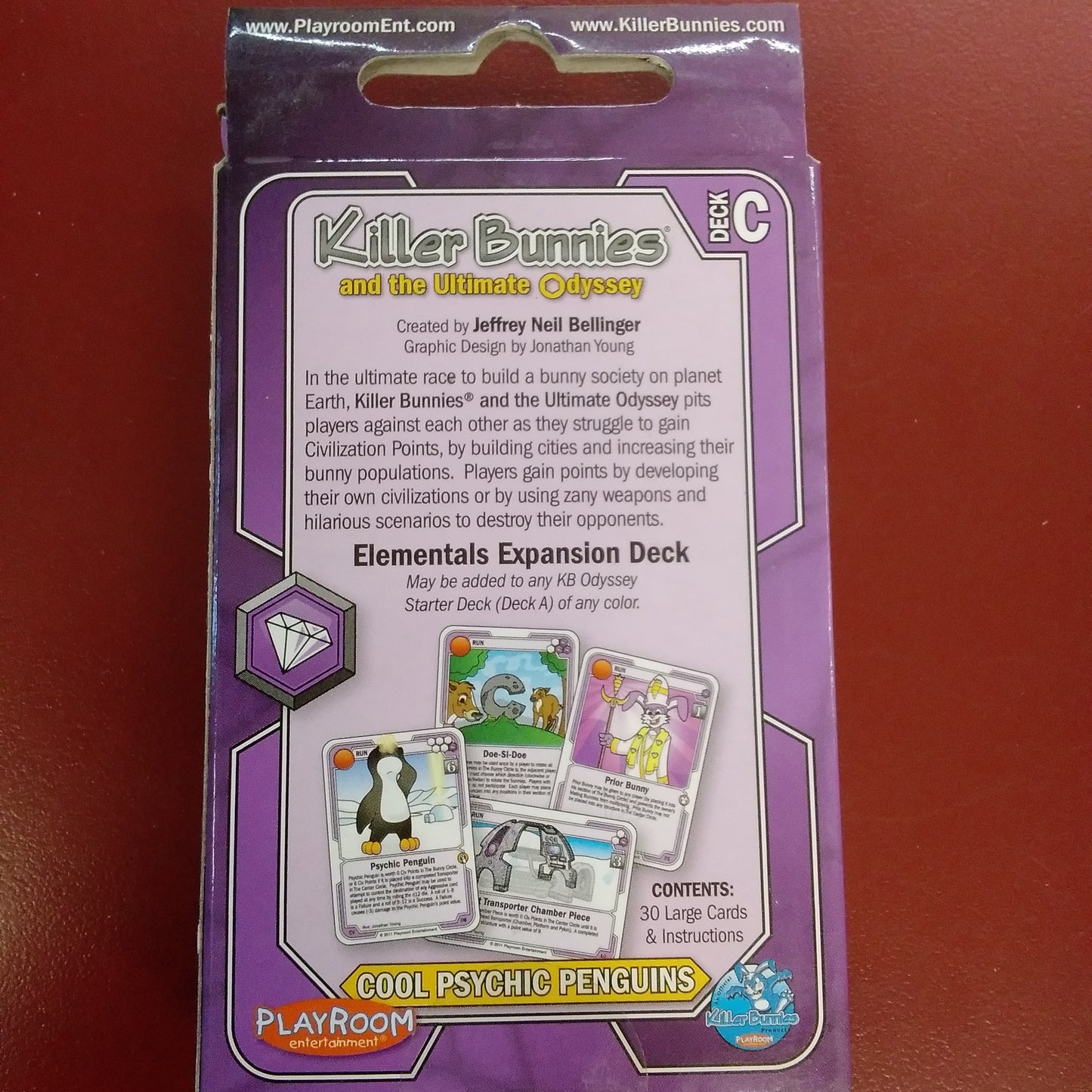 Killer Bunnies and the Ultimate Odyssey: Elementals Expansion Deck C