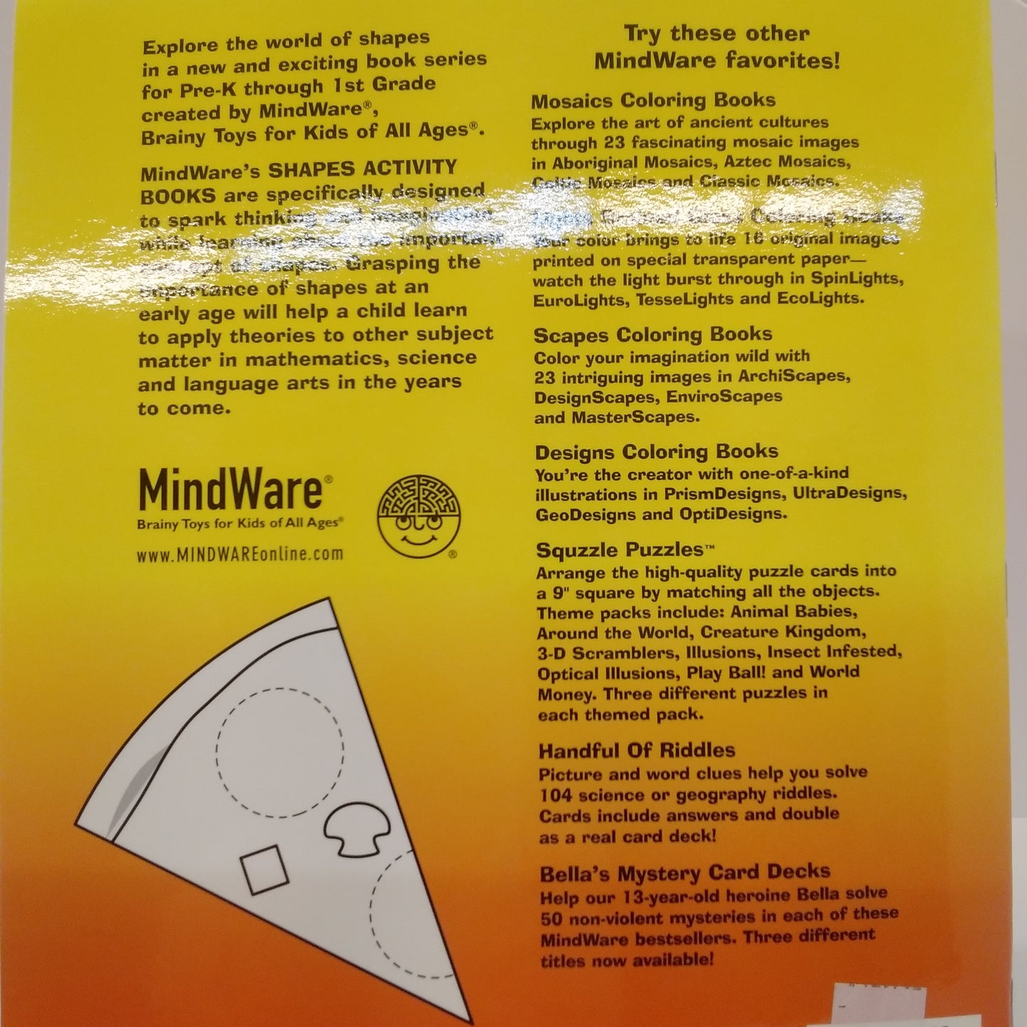 Math Shapes Activity Book