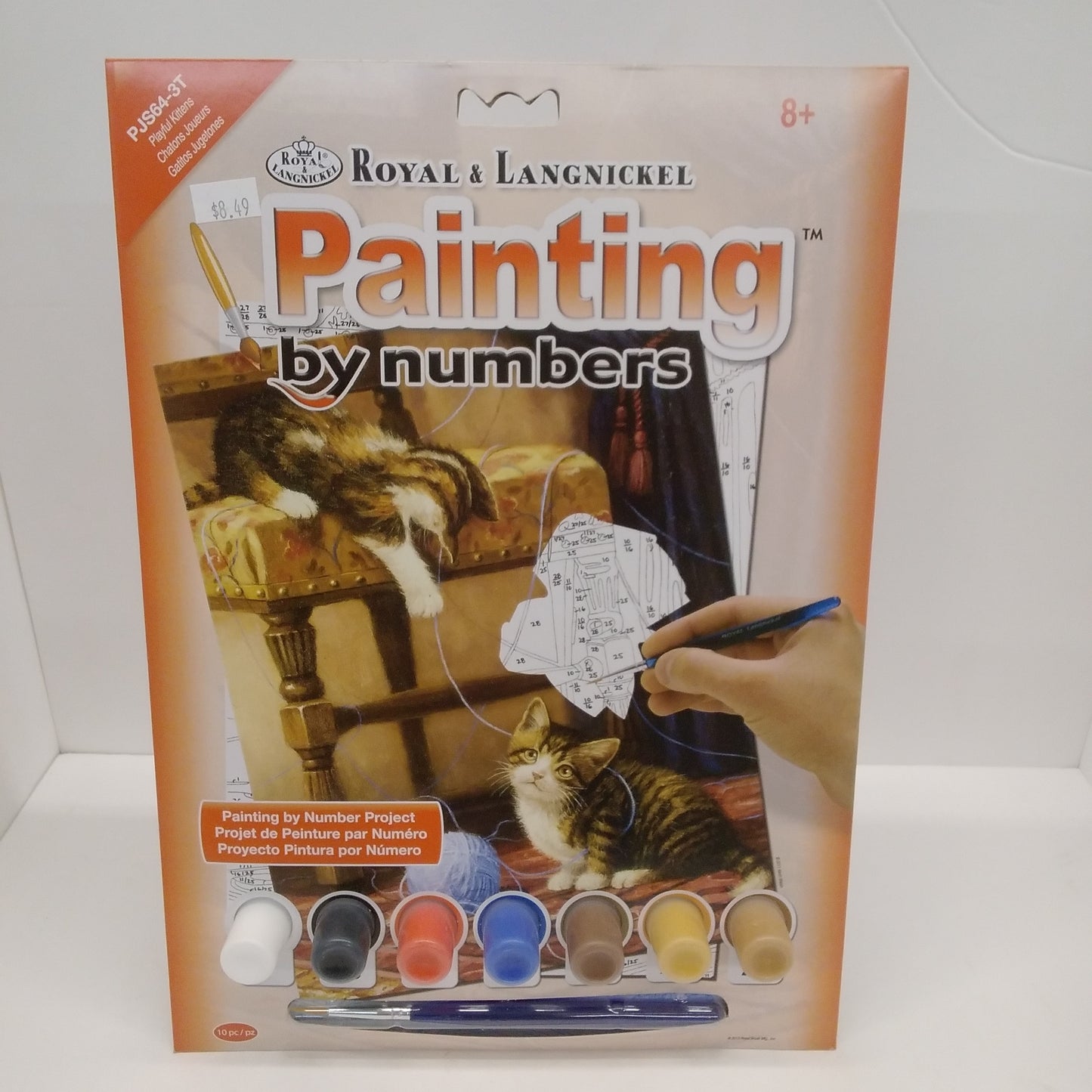 Playful Kitten Paint by Number Age 8+ (8.75"x11.75")