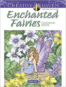 Creative Haven Enchanted Fairies Coloring Book