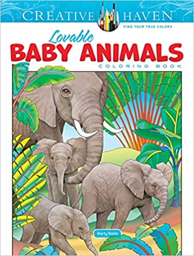 Creative Haven Lovable Baby Animals Coloring Book