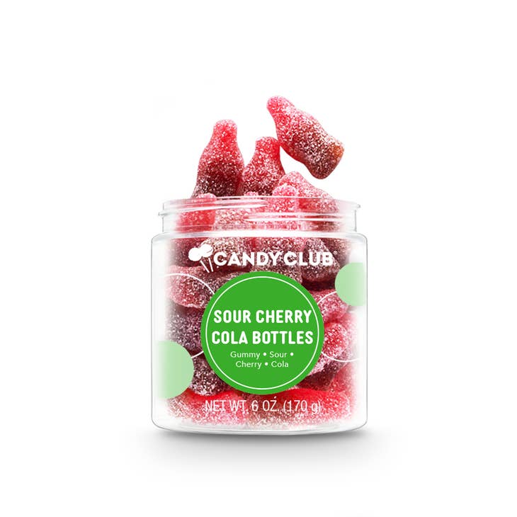 Sour Cherry Cola Bottle Candies