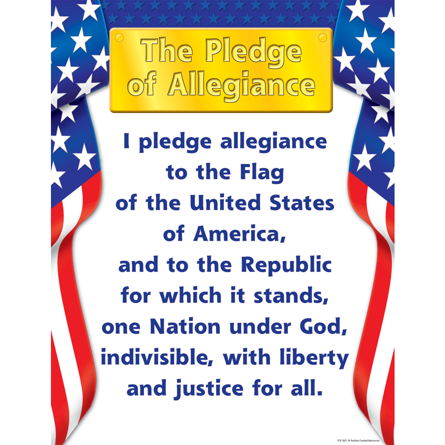 Pledge of Allegiance Chart
