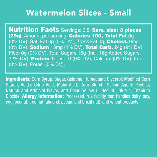 Watermelon Slice Candies - Candy Bag