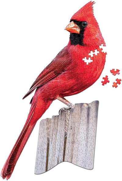 I Am Cardinal 300-Piece Bird-Shaped Jigsaw Puzzle