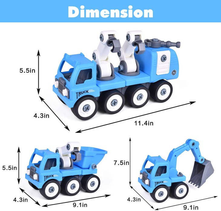 Take Apart Construction Truck