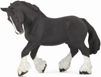 Black shire horse
