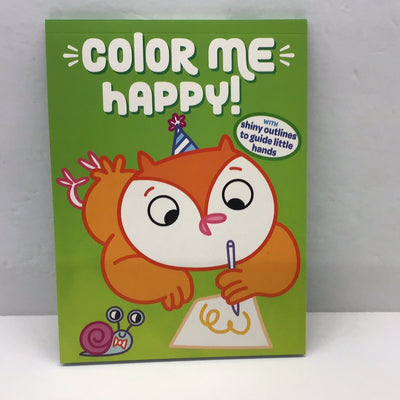 Color Me Happy! (Green): With Shiny Outlines to Guide Little Hands
