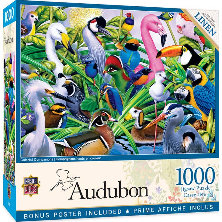 Audubon - Colorful Companions 1000 Piece Jigsaw Puzzle