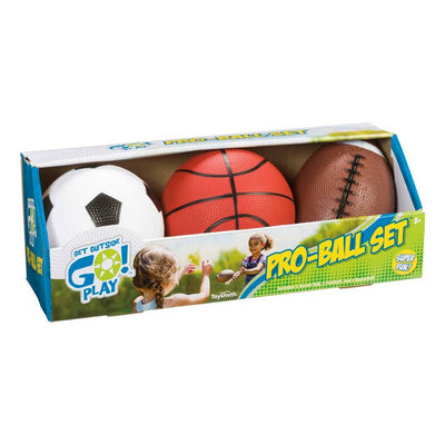 Go!™ Pro-Ball Set - Soccer Ball, Football, Basketball