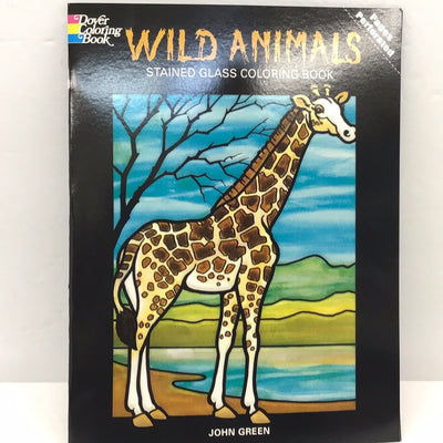 Wild Animals Stained Glass Coloring Book