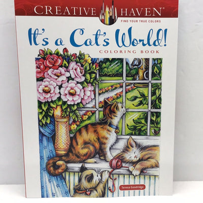 Creative Haven It's a Cat's World! Coloring Book