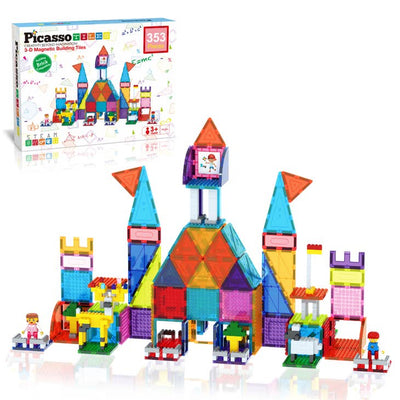 353 Piece Magnetic Brick Tile Combo Set