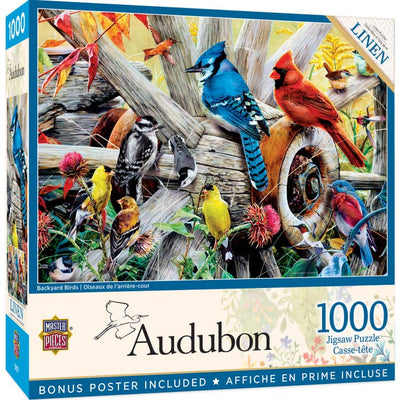 Audubon - Backyard Birds 1000 Piece Jigsaw Puzzle