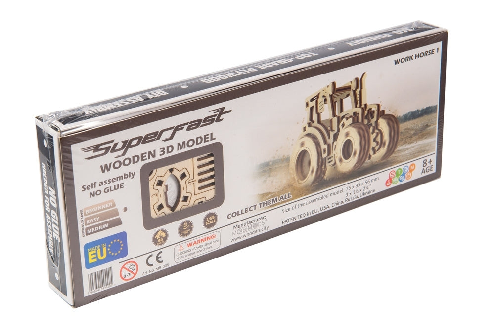 Wooden City Modern Tractor Work Horse #1