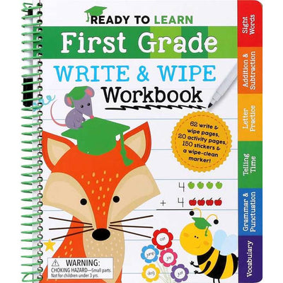 Ready To Learn: First Grade Write and Wipe Workbook