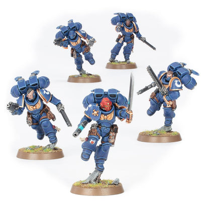 Space Marines: Assault Intercessors with jump packs