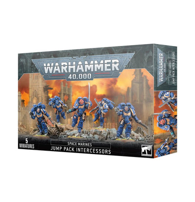Space Marines: Assault Intercessors with jump packs