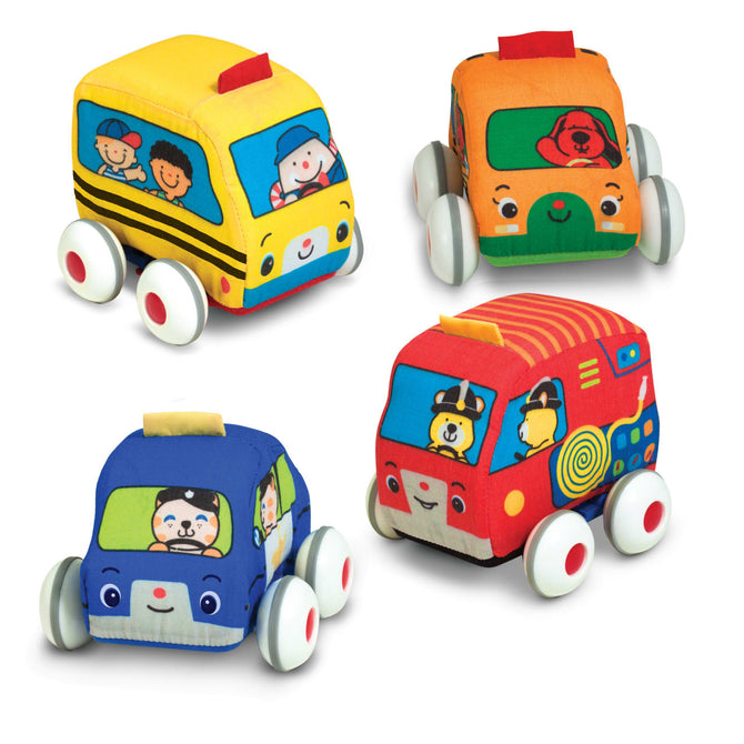 Melissa & Doug K's Kids Pull Back Town Vehicles