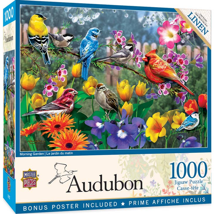 Audubon - Morning Garden 1000 Piece Jigsaw Puzzle