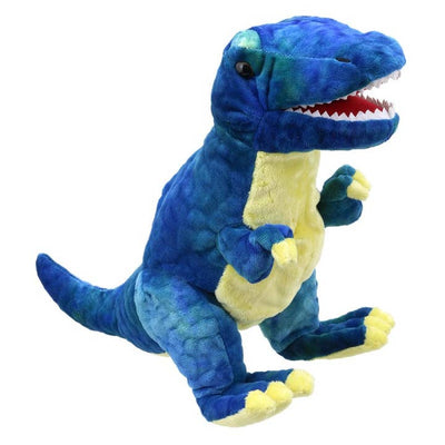 Baby T-Rex Dinosaur Hand Puppet - Blue