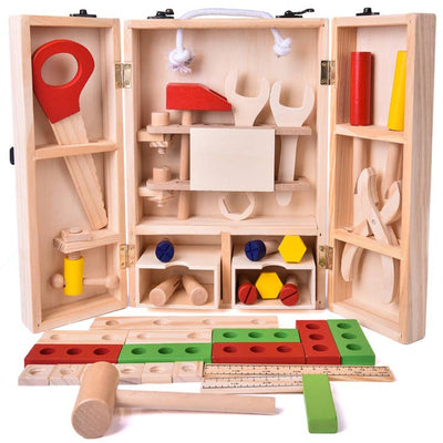 Wooden Toy ToolBox Set