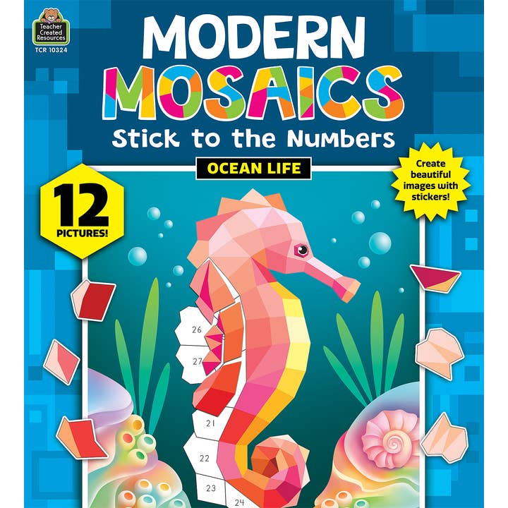 Ocean Life Modern Mosaics Stick To the Numbers