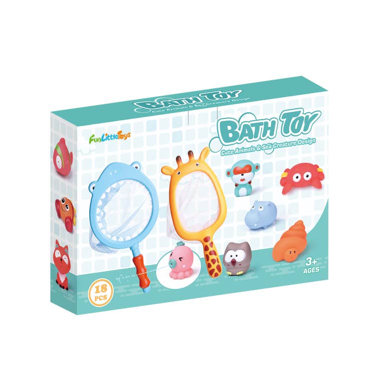 Baby Bath Toys with Soft Cute Ocean Animals Squirters