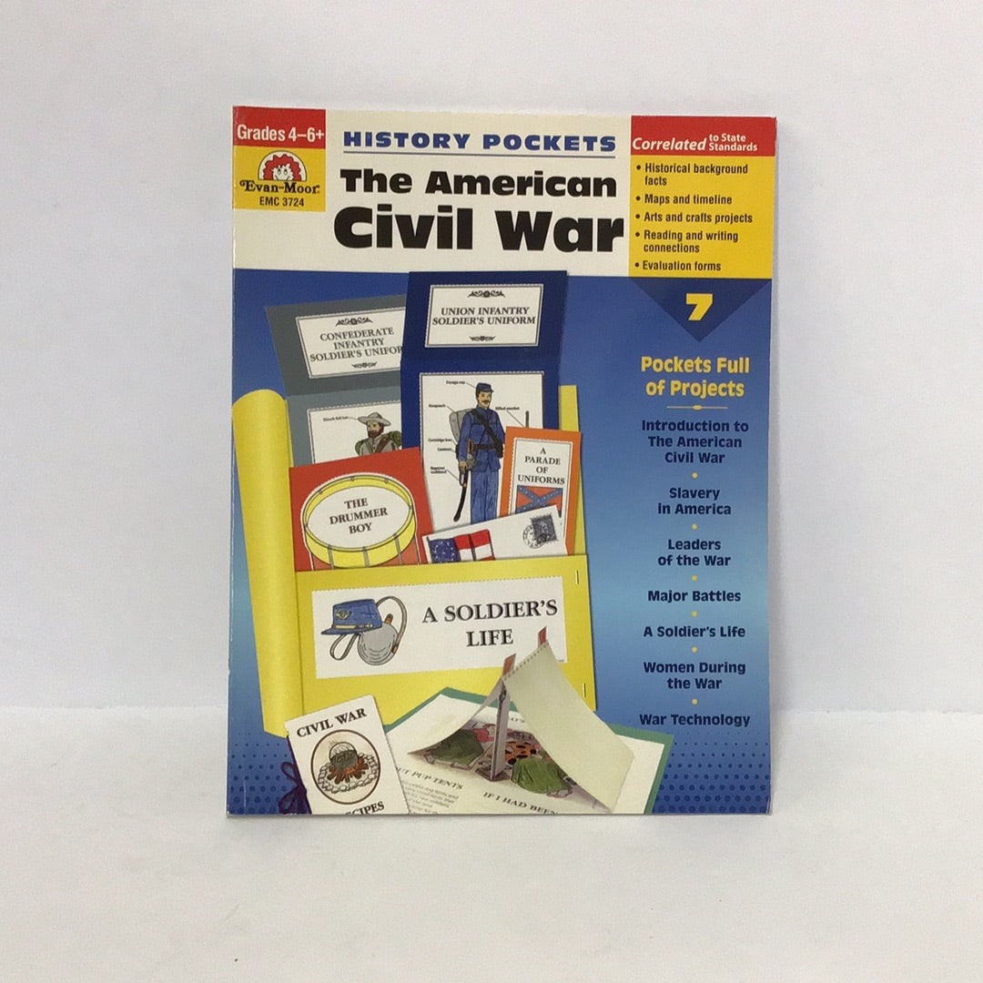 History pockets the American civil war (grade 4-6+)