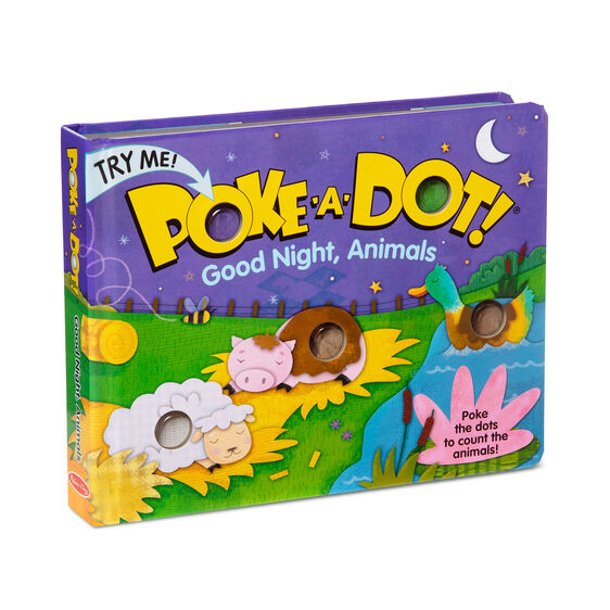 Melissa & Doug Good Night, Animals Poke-A-Dot! Book