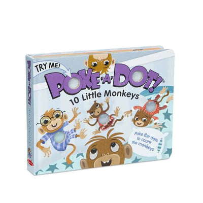 Melissa & Doug 10 Little Monkey Poke -A-Dot! Book