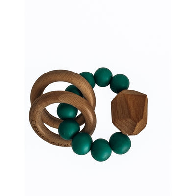 Hayes Silicone + Wood Teether Ring