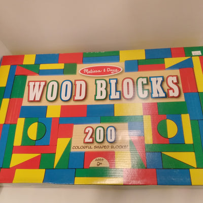 200 Piece Wood Blocks Set