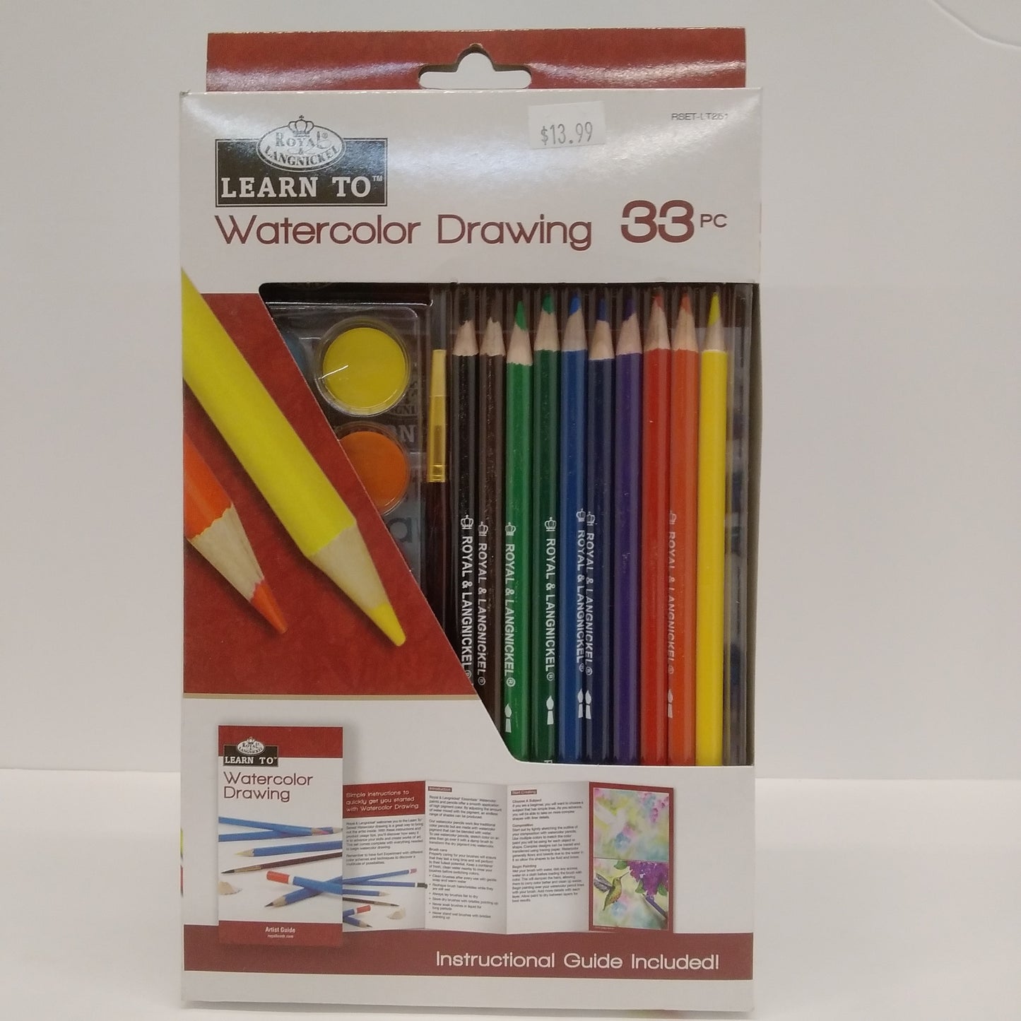 Learn to Watercolor Drawing Art Set (33pc)